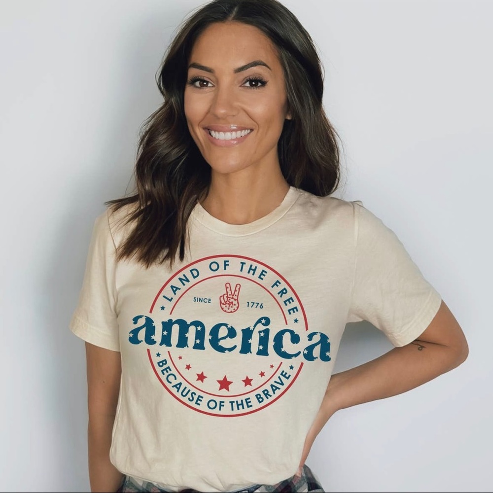 Land of the free tee
